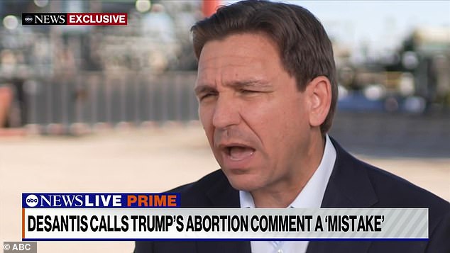 Ron DeSantis claimed he will be the real 'America first' president and warned Donald Trump will be a 'lame duck on day one' if he wins the White House