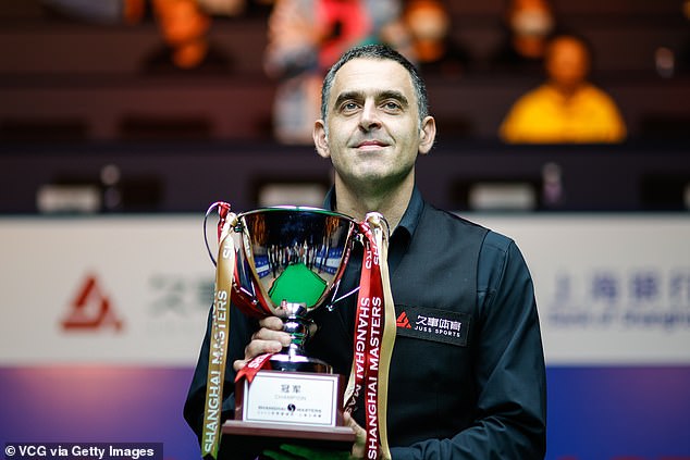 Ronnie O'Sullivan revealed he would be giving away his Shanghai Masters trophy