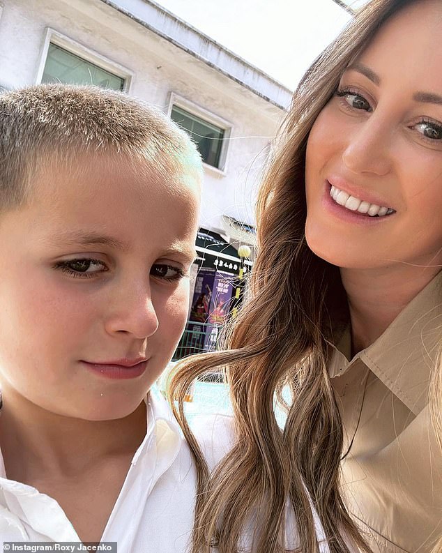 Roxy Jacenko treats her son Hunter Curtis to some self-care.  The PR queen, 43, shared a video of her nine-year-old son before getting his eyebrows waxed and shaped on Wednesday