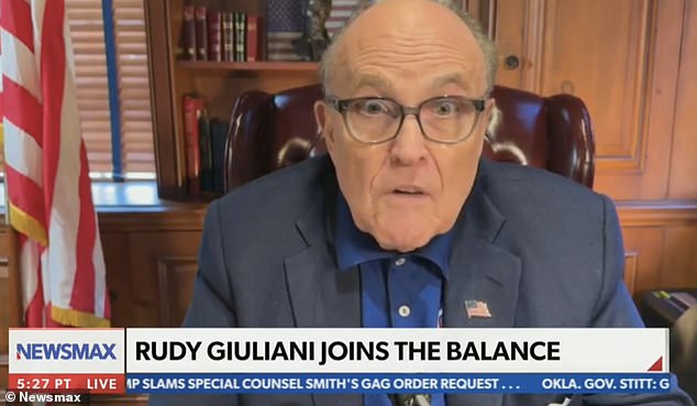Giuliani, 79, denied allegations Wednesday evening that he groped Hutchinson