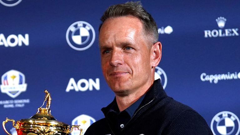 Luke Donald says it's a 'shame' some players won't be available for Ryder Cup squad after canceling their DP World Tour membership following move to LIV Golf