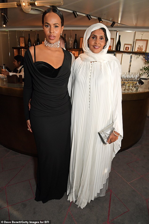 Horrible: Idris Elba's wife Sabrina has revealed that her mother Maryam Egal was a victim of female genital mutilation while growing up in Somalia (seen with her mother in September 2022)