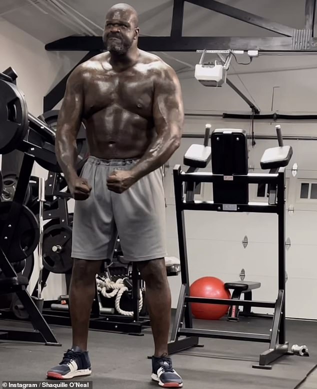 Basketball star Shaquille O'Neal, 51, hit the gym last summer to lose weight