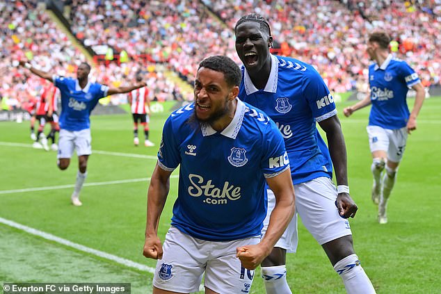 Everton saved a crucial point after Horace Danjuma's equalizer against Sheffield United