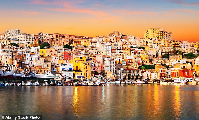 On her visit to Sicily, Fiona McIntosh explores the colorful fishing port of Sciacca (pictured), with its narrow, colorful streets, fish restaurants and ceramic shops