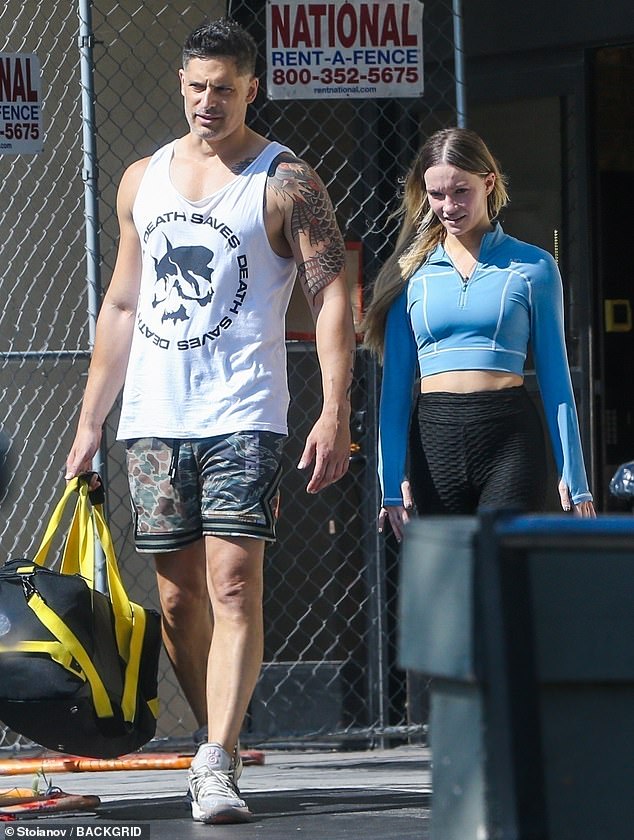 New love: Sofia Vergara's ex Joe Manganiello has moved on.  On Thursday, the Magic Mike actor was seen leaving the gym with his new love interest, Caitlin O'Connor, 18 years Sofia's junior.