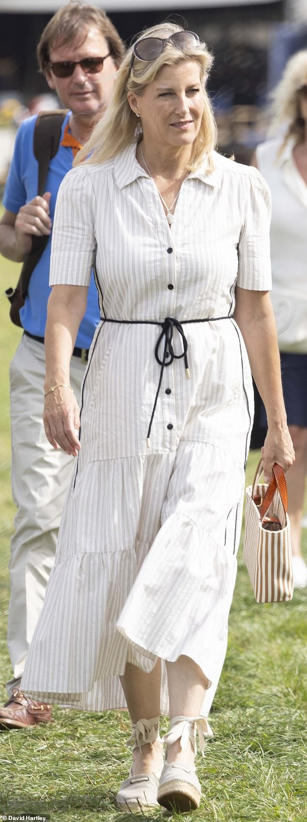 Sophie, Duchess of Edinburgh (pictured), marked the first anniversary of her mother-in-law's death with a pastime they both enjoyed: horse competitions