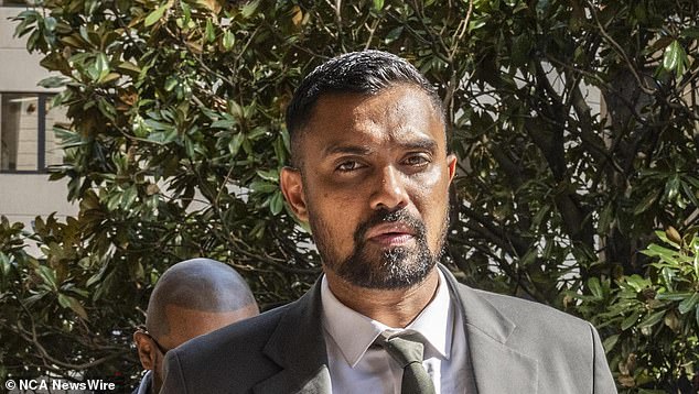 Cricketer Danushka Gunathilaka (pictured outside court on Tuesday) has pleaded not guilty to one charge of sexual assault without consent