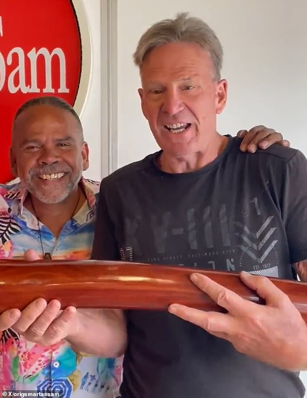 Stan Yarramunua Dryden (pictured, left), a world-renowned Indigenous artist and businessman, told Sam Newman (pictured, right) and Don Scott's podcast You Cannot Be Serious that he felt the Voice was being pushed by excessive 