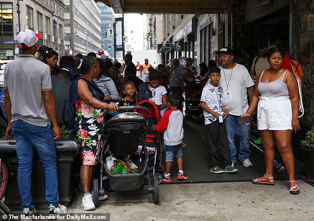 More than 110,000 asylum seekers have arrived in the city since spring 2022, with more than 10,000 currently arriving per month and around 1,000 per day.