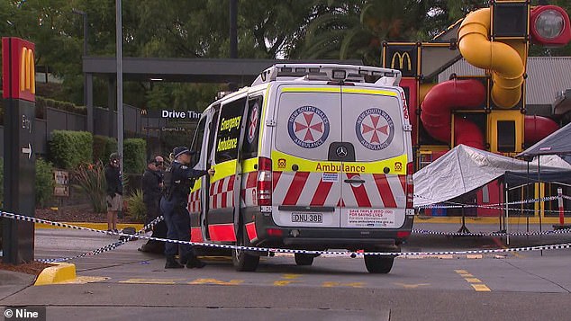 The 29-year-old father-of-two was reportedly stabbed to death in the back of his ambulance at Campbelltown McDonald's in Sydney's southwest at around 5:30am on April 14.