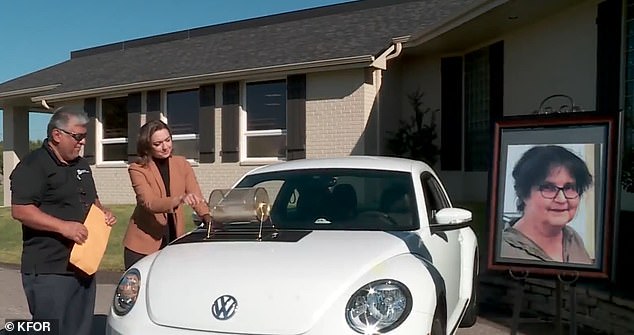 Diane Sweeney died suddenly and unexpectedly at the age of 68 and told her family that her dying wish was to have her 2016 VW Beetle raffled off among the funeral guests