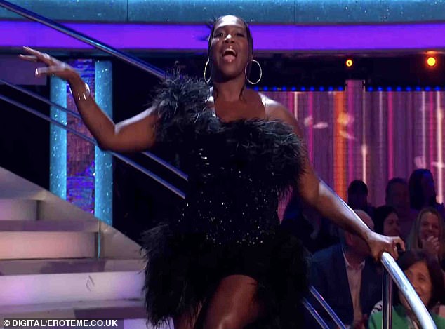 Strict judge Motsi Mabuse (pictured on the show last weekend) has reportedly been threatened with jail after refusing to settle with her husband