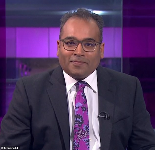 Anchor: The star is the face of Channel 4 News after starting his career at the BBC (photo at work)