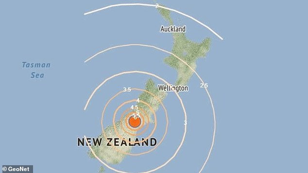 A magnitude 6.2 earthquake struck New Zealand's South Island on Wednesday morning.