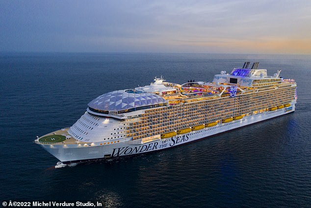 The massive 230,000-ton cruise ship, which can carry 7,000 passengers and 2,3000 crew members, was two days into its seven-day voyage after leaving Port Canaveral, Florida, on Sunday.