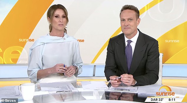 Sunrise host Natalie Barr disappeared midway through the breakfast TV show on Wednesday and revealed the emotional reason for her sudden departure.