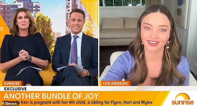 Speaking to a pregnant Miranda Kerr on Sunrise, Natalie told her to make the most of the younger years with her children because the television host will 