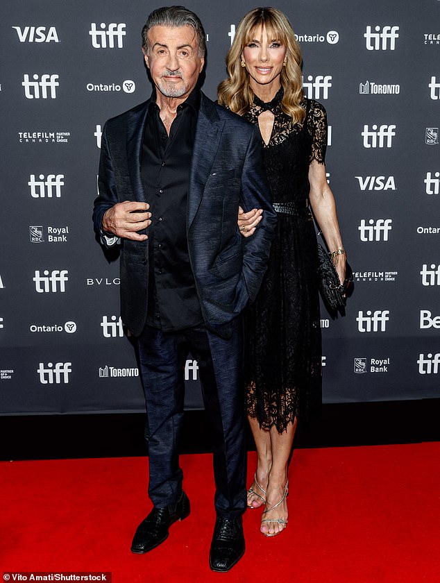 Man of the Hour: Sylvester Stallone was supported by his wife, Jennifer Flavin, at the premiere of his documentary Sly, which took place Saturday during the Toronto International Film Festival