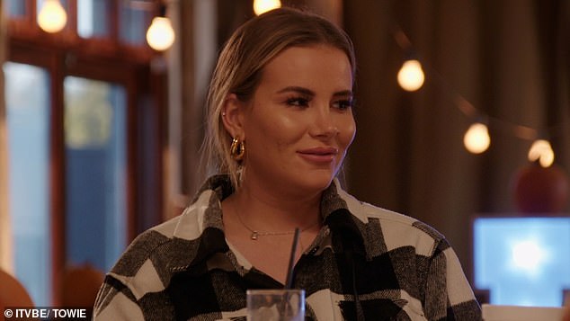 Tough: She has told in a new interview how she at one point faced such overwhelming abuse on social media that she had to flee the country (seen on TOWIE)