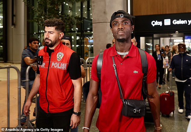 Eric Bailly (right) left Manchester United to sign a one-year deal with Turkish side Besiktas