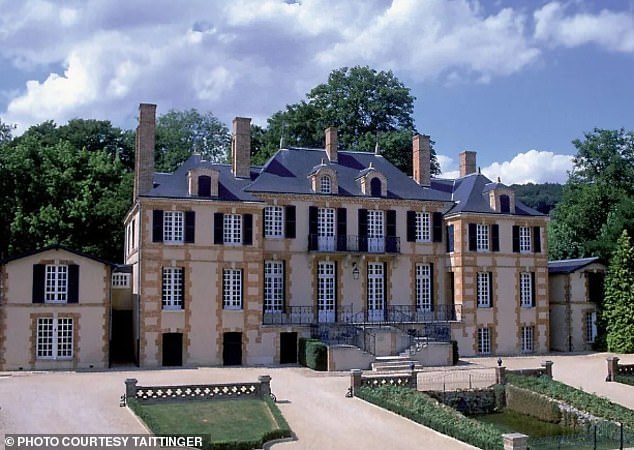 Samira L chased Pierre-Emmanuel Taittinger with a knife and threatened to cut off his penis at the champagne magnet's family estate (pictured), court heard