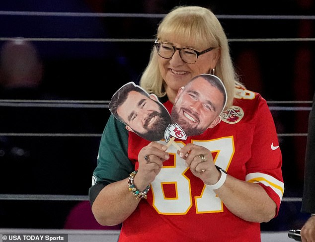 Donna Kelce beat out both of her sons Jason and Travis to the Pro Football Hall of Fame