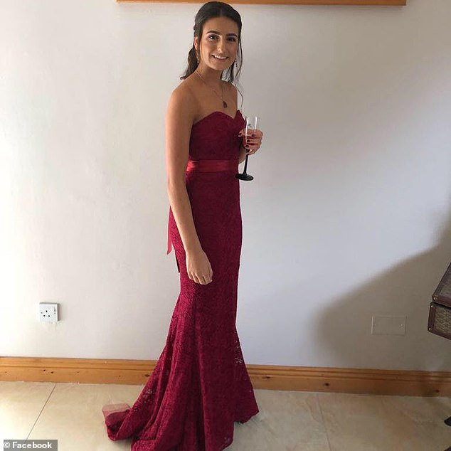 Teenager Julie Crowe (pictured), 18, died by suicide three months after being drugged and raped while on holiday in Greece, a judicial inquiry has found