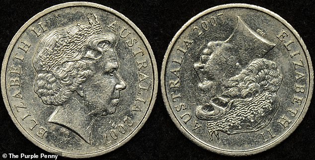 A 2007 double-headed 5-cent coin that has entered circulation has a value between $3,000 and $5,000 depending on its condition