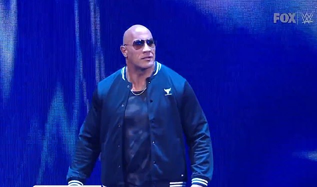 Dwayne 'The Rock' Johnson returned to the WWE during a SmackDown show in Denver