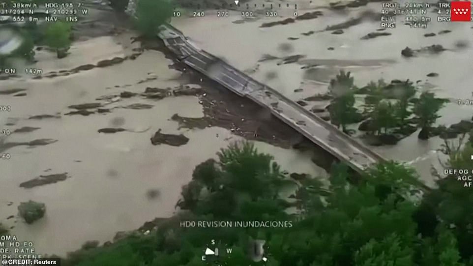 People have been told to stay home to avoid being hit by severe flooding that has already damaged major roads and bridges