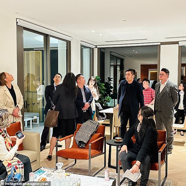 Chinese interest in Australian real estate is now so strong that potential buyers must make appointments to view properties in large groups, an estate agent has revealed (pictured of potential buyers in Sydney)