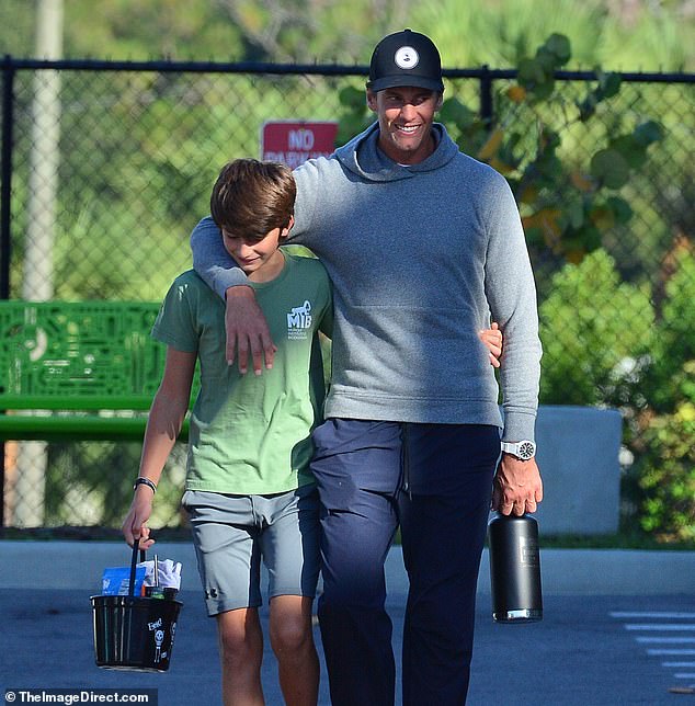 Tom Brady has revealed that his son Benjamin is preparing for a career in football