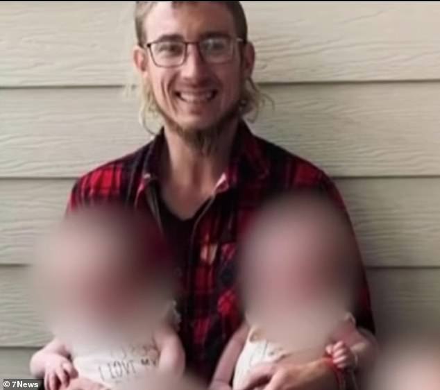 Jordan Moore, 26, suffered serious burns to his head, neck and upper body in the suspected targeted attack in the car park of a pub in Harristown, Toowoomba in south-east Queensland, just before 10pm on Wednesday.