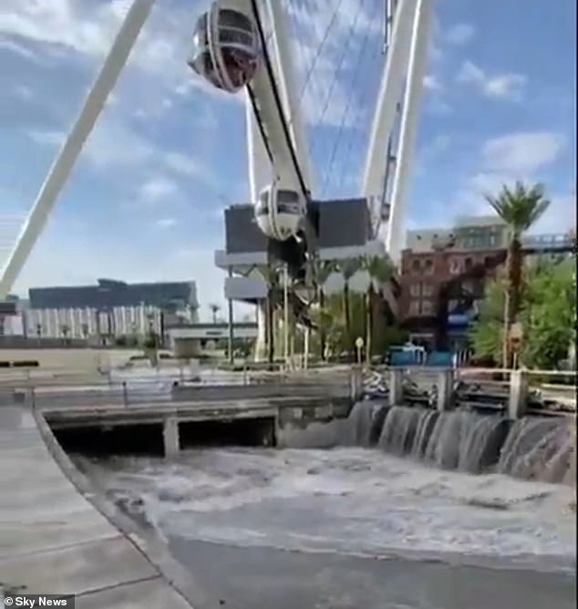 Flash flooding caused severe flooding on the iconic Las Vegas Strip this weekend