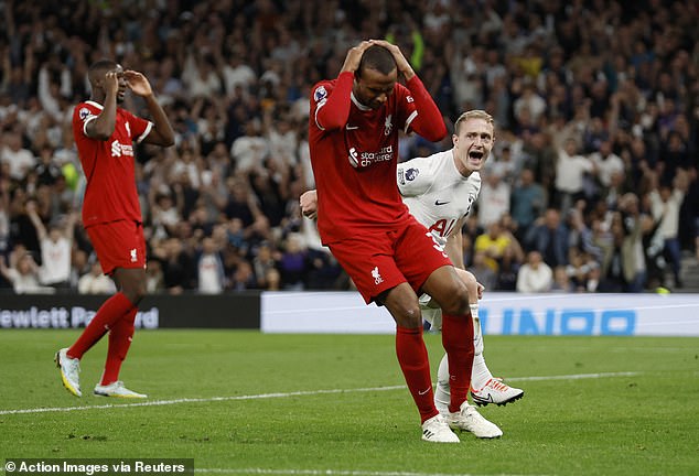 Joel Matip scored a late own goal as Tottenham came up late to beat Liverpool on Saturday evening