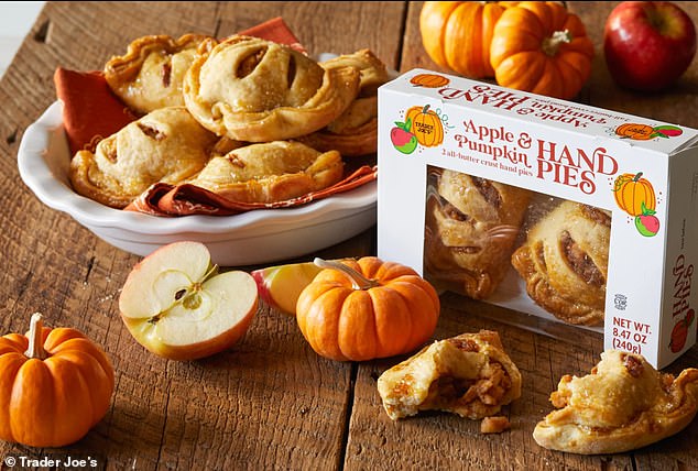 The delicious apple and pumpkin hand pies cost $4.49 for a box of two