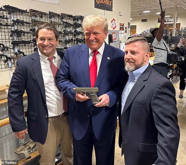 Donald Trump bought a Glock pistol with his face on it during a trip to South Carolina