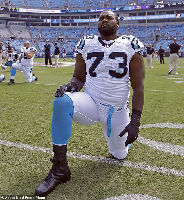 Oher played for the Baltimore Ravens, the Tennessee Titans and the Carolina Panthers