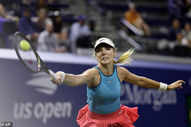 Katie Boulter was defeated in the third round of the US Open by American Peyton Stearns