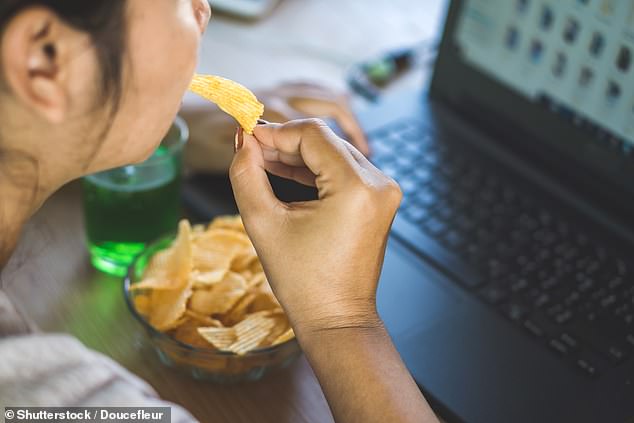 A quarter of people offset the benefits of healthy meals with unhealthy snacks that increase the risk of heart disease and stroke, a study suggests