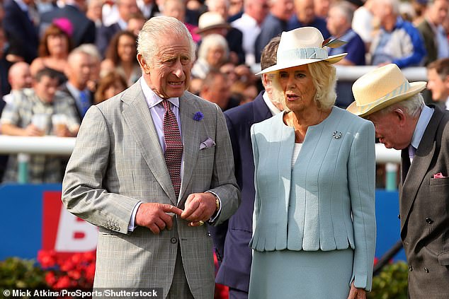 An SAS-style military unit tasked with eliminating terrorists will be on duty alongside 8,000 police officers when King Charles and Queen Camilla (pictured) begin a state visit to Paris today.