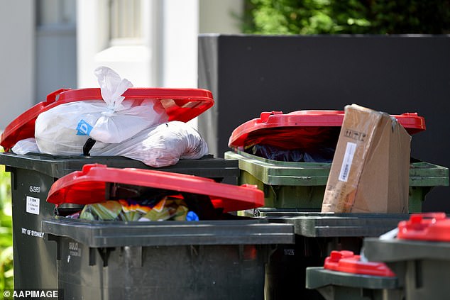 Nearly 60 per cent of Victorian councils have increased their waste levy by more than five per cent, while a quarter have increased it by more than 10 per cent since July 1 (stock image)