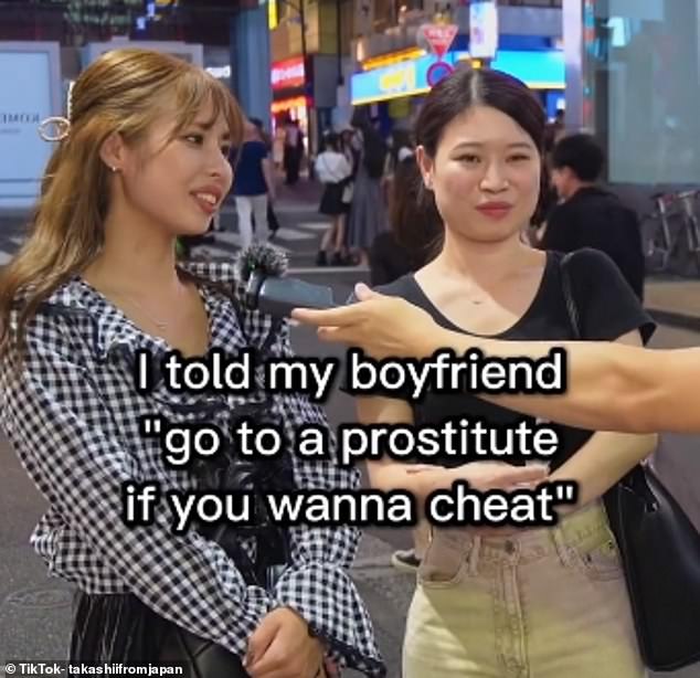 Takashi, a Japanese content creator, revealed that some Japanese women do not consider sex with a prostitute to be cheating.