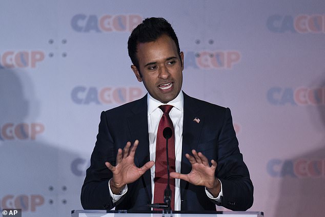 Presidential hopeful Vivek Ramaswamy gave a speech in California on Saturday in which he says his advisers told him this would be too high-minded for the average voter