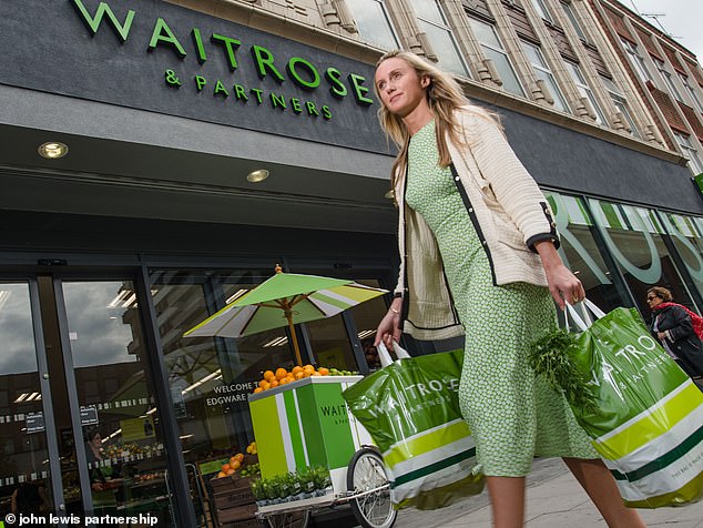 Price cuts: Waitrose is cutting the price of a further 250 products by an average of 10%, while Aldi is cutting the cost of 55 pieces of fruit or vegetables by an average of 11%