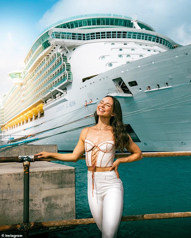 Alley Kerr, who goes by “Wanderlust Alley” on TikTok and YouTube, works as a dance captain and general manager on the Liberty of the Seas ship and often makes videos about her daily life