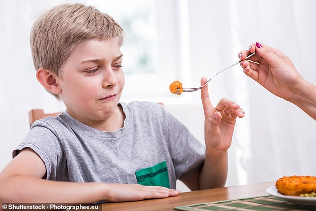 Experts from the Netherlands found that children aged four to five who were picky eaters were fed less fruit, vegetables, dairy and fish at age 18 than their non-picky counterparts