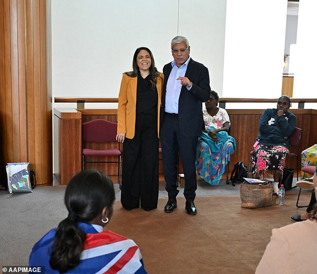 Mr Mundine (pictured right) has campaigned intensively for a 'No' vote in the run-up to the Voice to Parliament referendum, alongside Shadow Minister for Indigenous Affairs Jacinta Nampijinpa Price (pictured right)