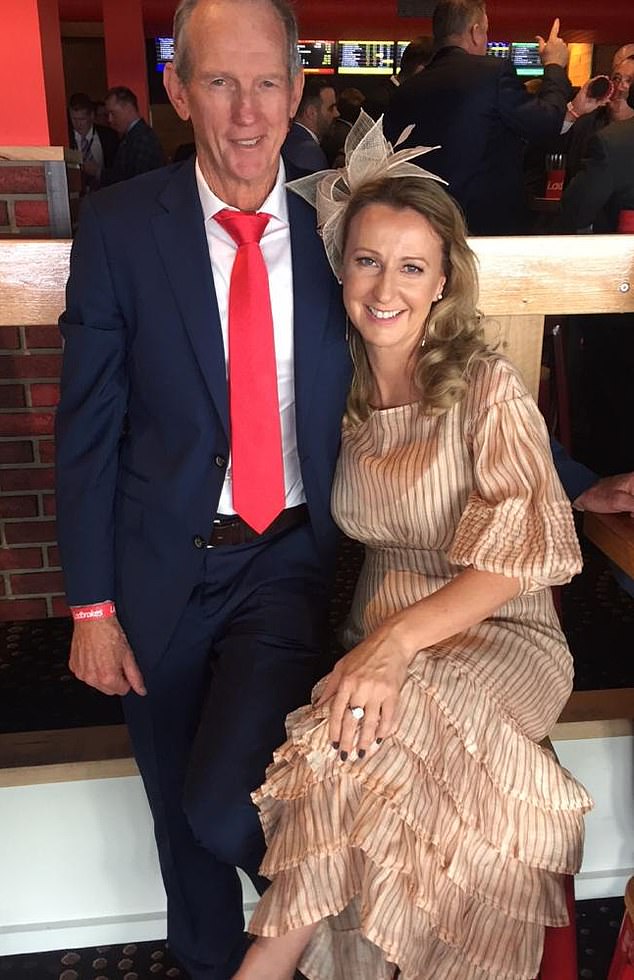 Wayne Bennett's partner says she was called a 'homewrecker' when it was revealed she had started a relationship with the married rugby league super coach.  Bennett and Dale Cage, who got together in 2014, are pictured